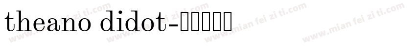 theano didot字体转换